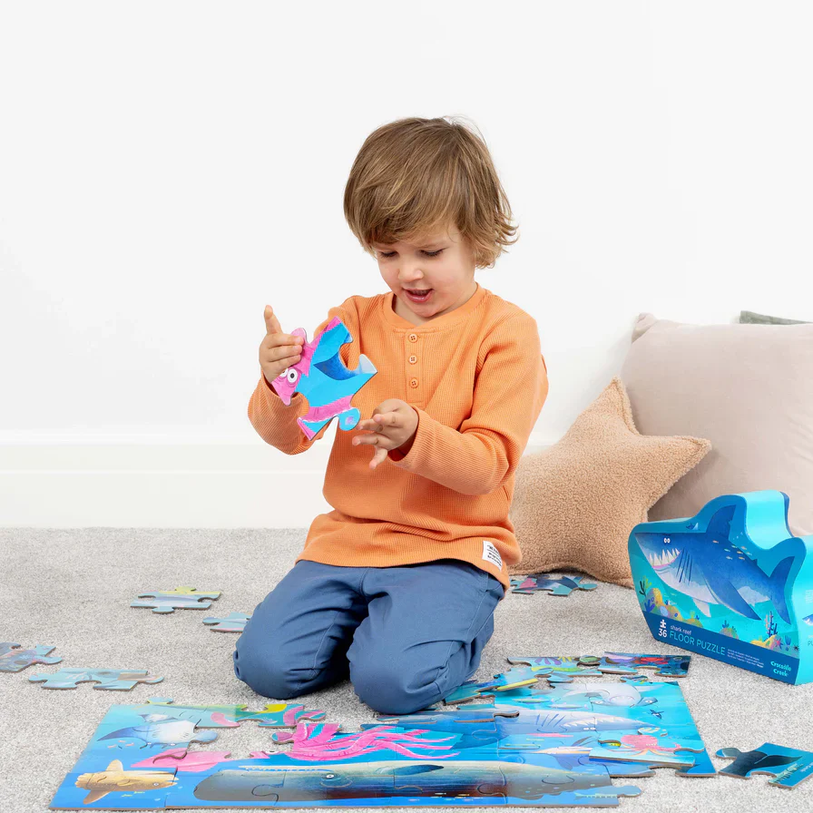 Classic Floor Puzzle 36 Piece - Shark Reef - Image 3