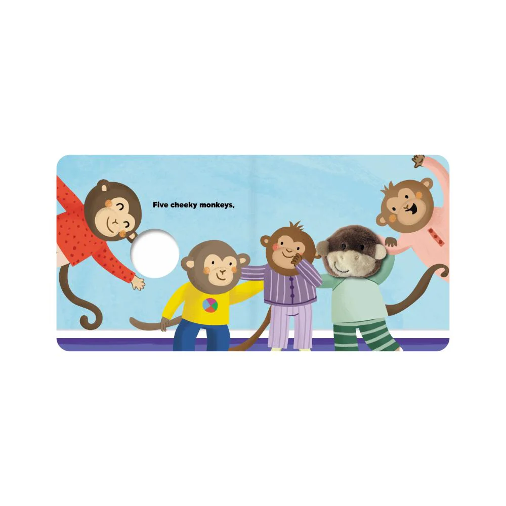 Finger Puppet Book - Five Cheeky Monkeys - Image 3