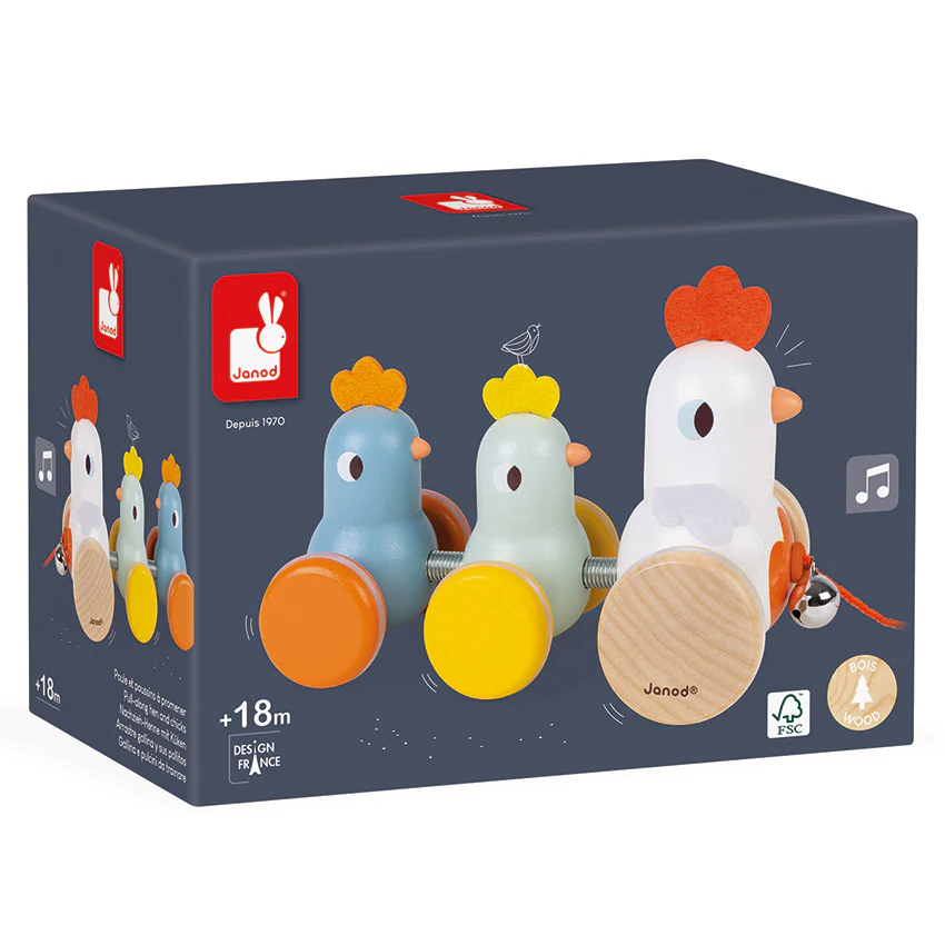 Pull Along Hen Family - Image 6