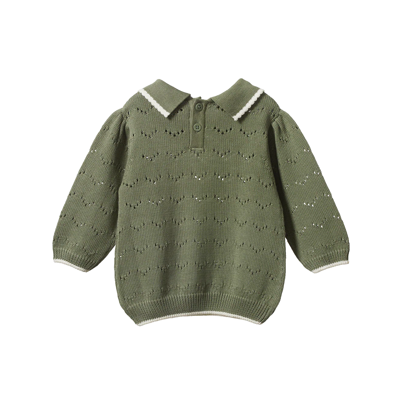 Long Sleeve Maeve Polo - Hedge Green - Image 4