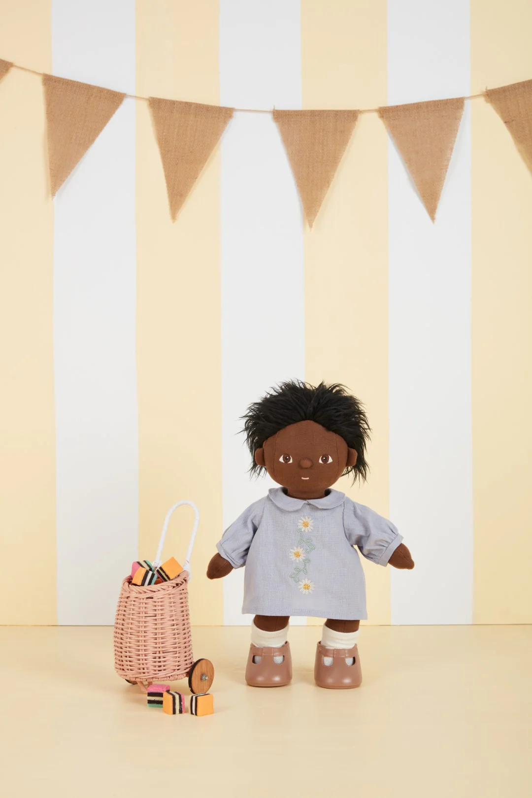 Dinkum Doll Daisy Dress - Cornflower Blue - Image 4