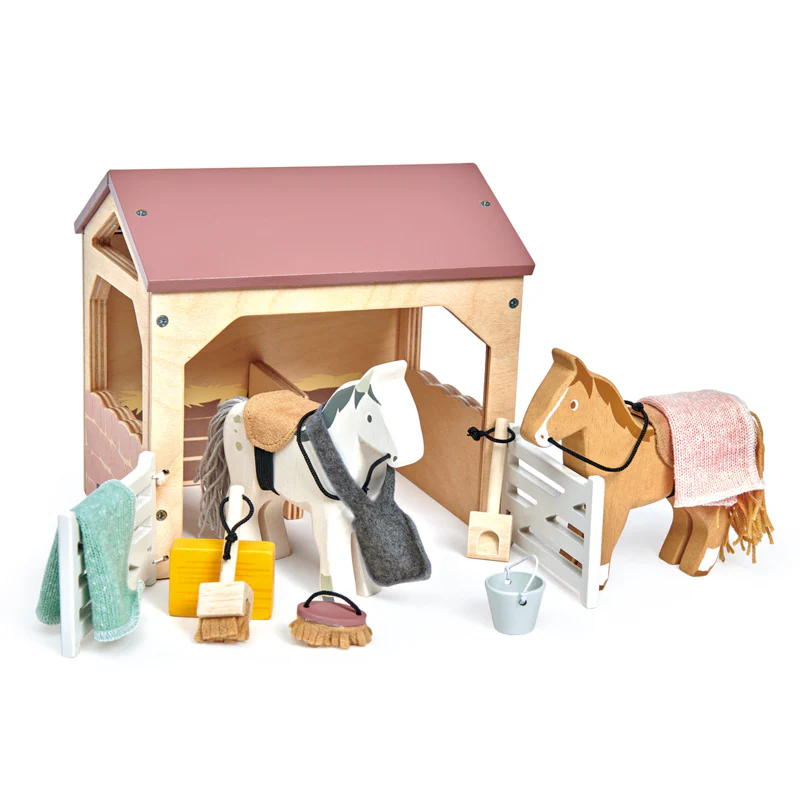 Wooden Horse Stable Set - Image 3