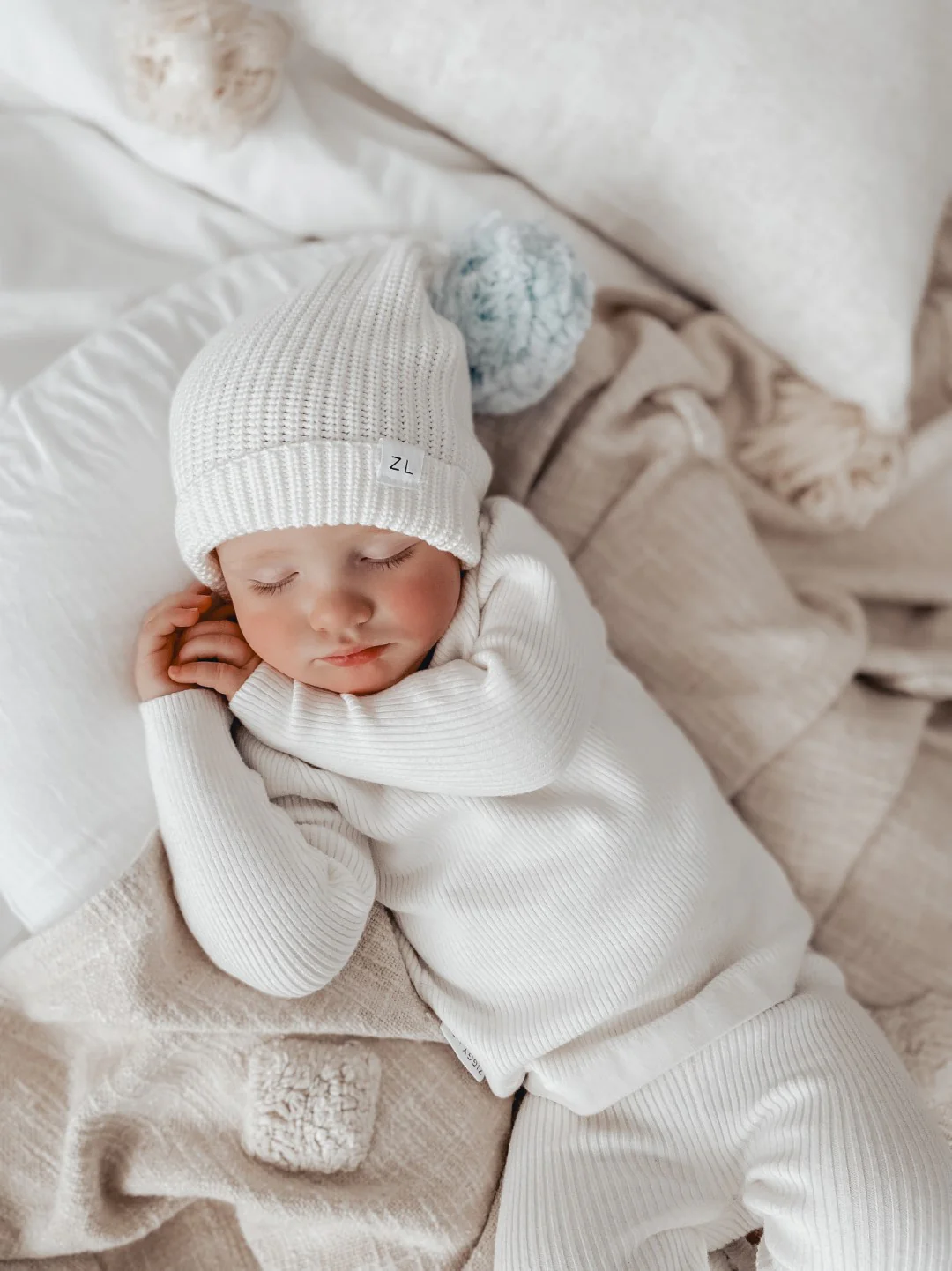 Ziggy Lou - Ribbed Top | Milk - Image 3